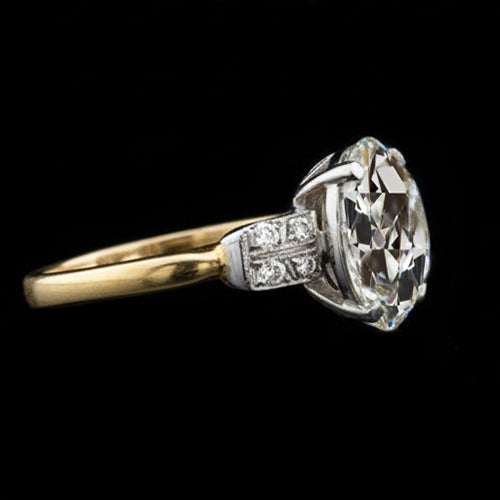 Anello Nuziale Rotondo Con Naturale Diamanti Naturali Autentici ( non creati in laboratorio ) A Taglio Antico, 5 Carati, Gioielli In Oro Da Donna