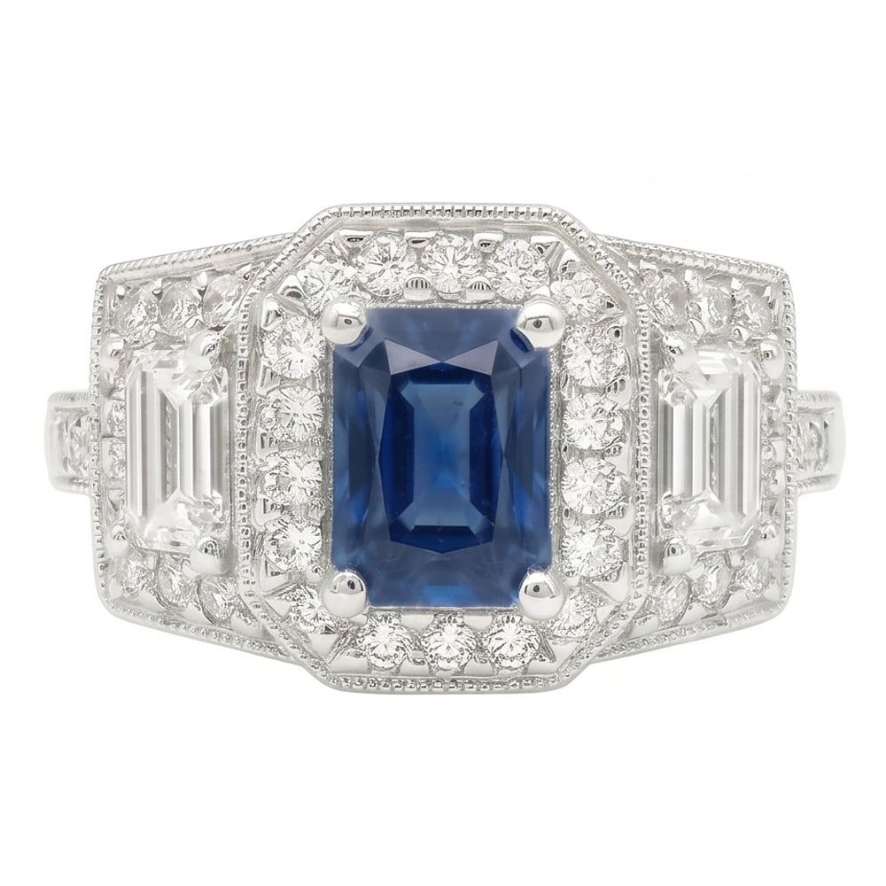 vero round diamante 3carati anello angolo laterale