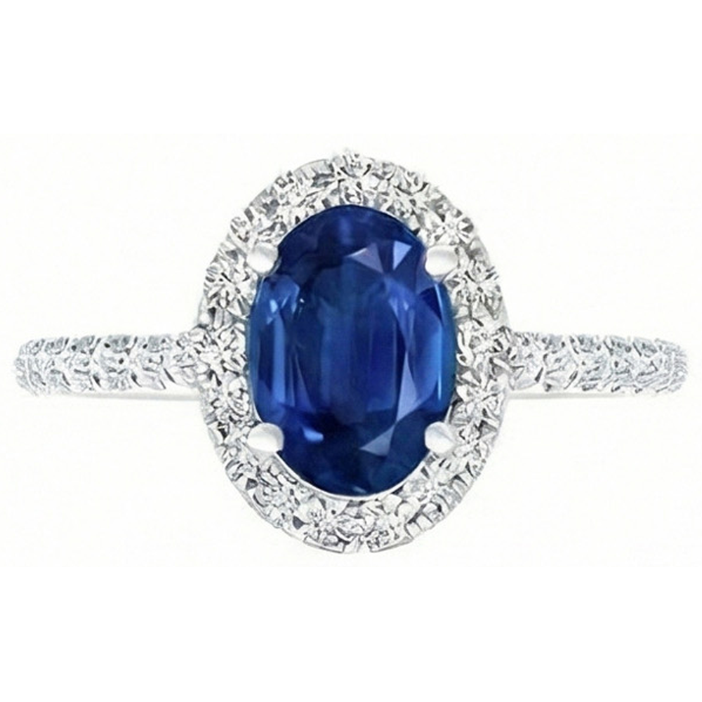 vero round diamante 2carati anello angolo laterale