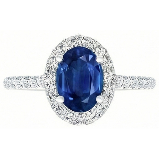 vero round diamante 2carati anello angolo laterale