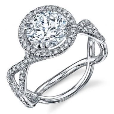 Anello Per Anniversario Di Matrimonio Con Vero Diamante In Oro Bianco 14K Da 2.75 Carati