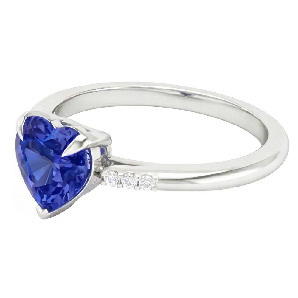 vero heart diamante 1.25carati anello vista dall'alto