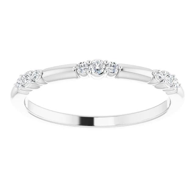 Anello Promessa Rotondo Vero Diamante 1.05 Carati Oro Bianco 14K