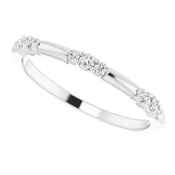 Anello Promessa Rotondo Vero Diamante 1.05 Carati Oro Bianco 14K