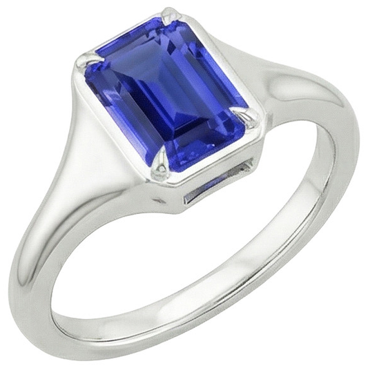 vero emerald diamante 3carati anello angolo laterale
