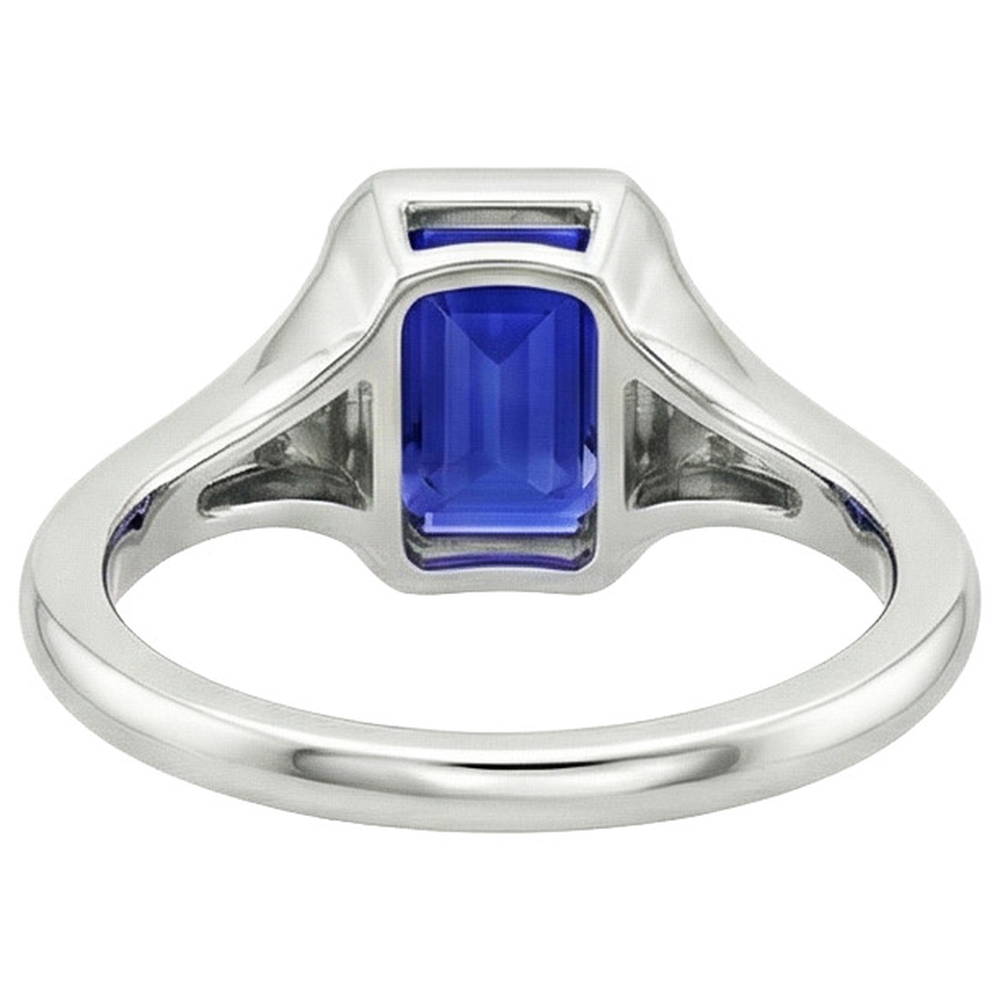 vero emerald diamante 3carati anello vista dall'alto