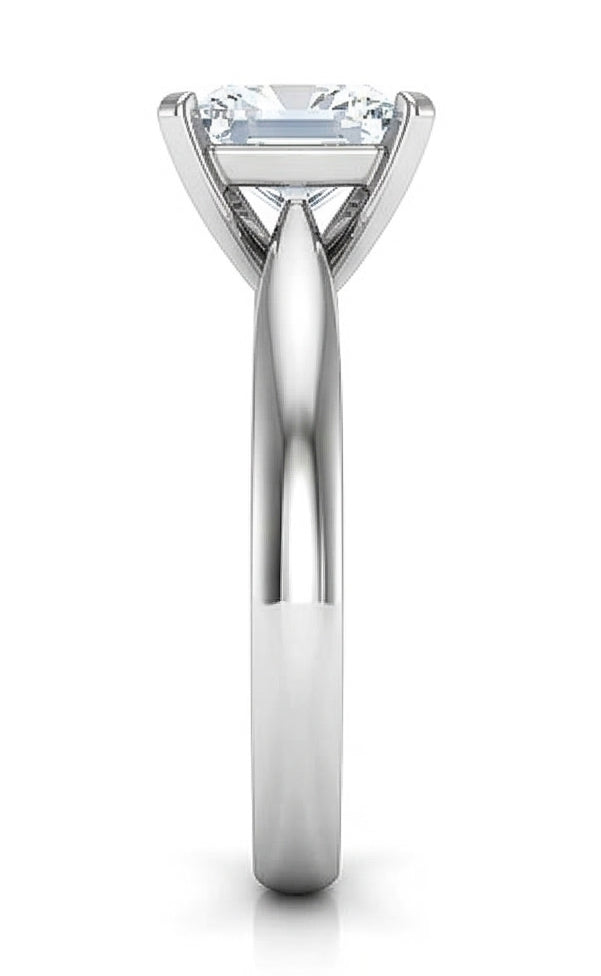 Anello Solitario Anniversario Con Genuino Diamante Naturale Autentico ( non creato in laboratorio ) Da 2,25 Carati In Oro Bianco 14K