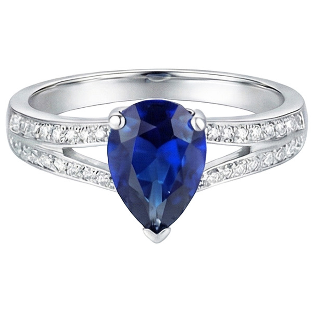 vero round diamante 3.25carati anello vista frontale