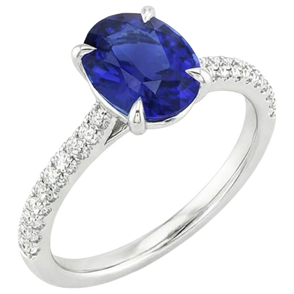 vero round diamante 5.25carati anello angolo laterale
