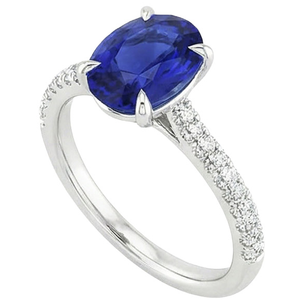vero round diamante 5.25carati anello dettaglio ravvicinato