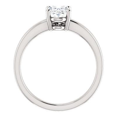 Anello Solitario Con Genuino Diamante 3.50 Carati Con Montatura A Polo