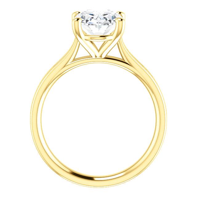 Anello Solitario Con Genuino Diamante 5 Carati Gioielli In Oro Giallo Da Donna Novità