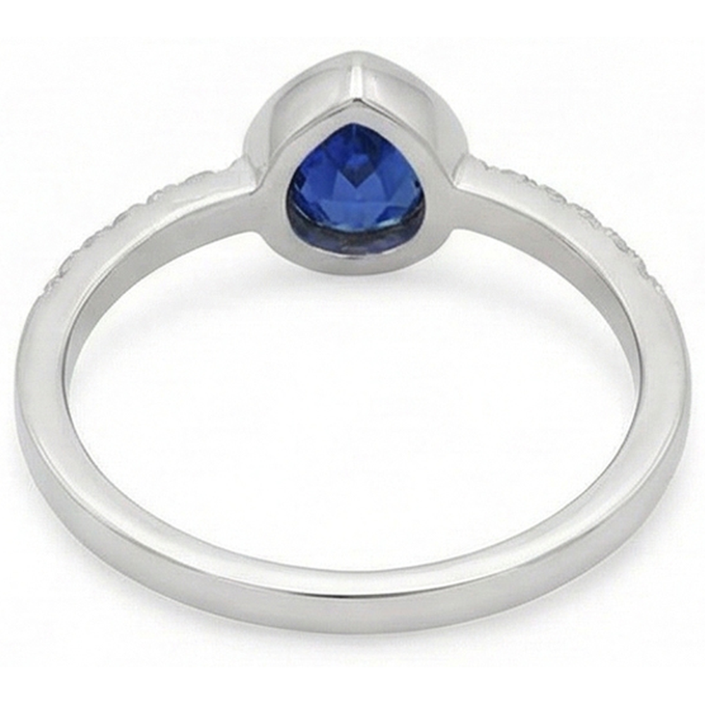 vero round diamante 2.50carati anello vista di profilo