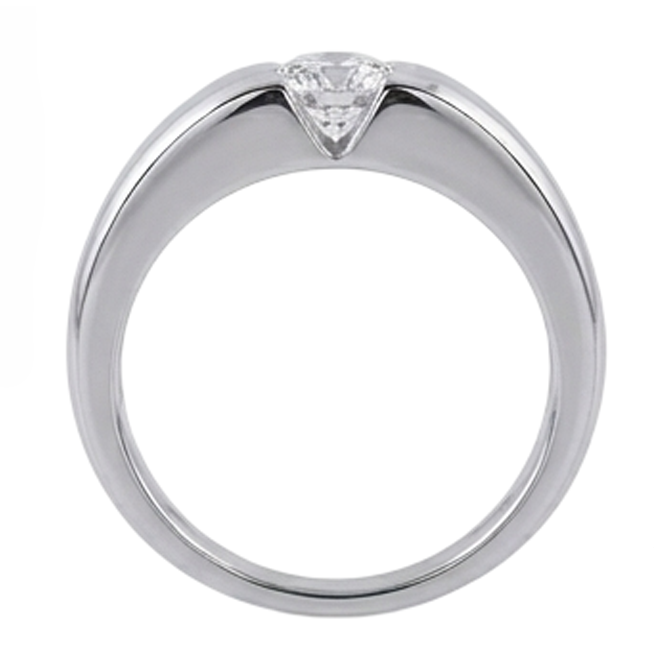 Anello Solitario Da Uomo In Oro Con Naturale Diamante Naturale Autentico ( non creato in laboratorio ) Solitario Da 1,50 Carati G Si1 Da Uomo