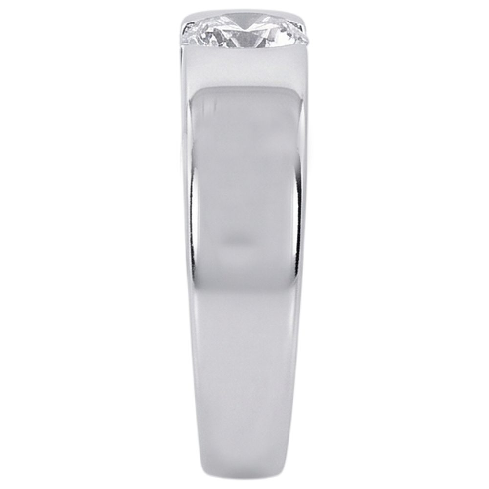 Anello Solitario Da Uomo In Oro Con Naturale Diamante Naturale Autentico ( non creato in laboratorio ) Solitario Da 1,50 Carati G Si1 Da Uomo