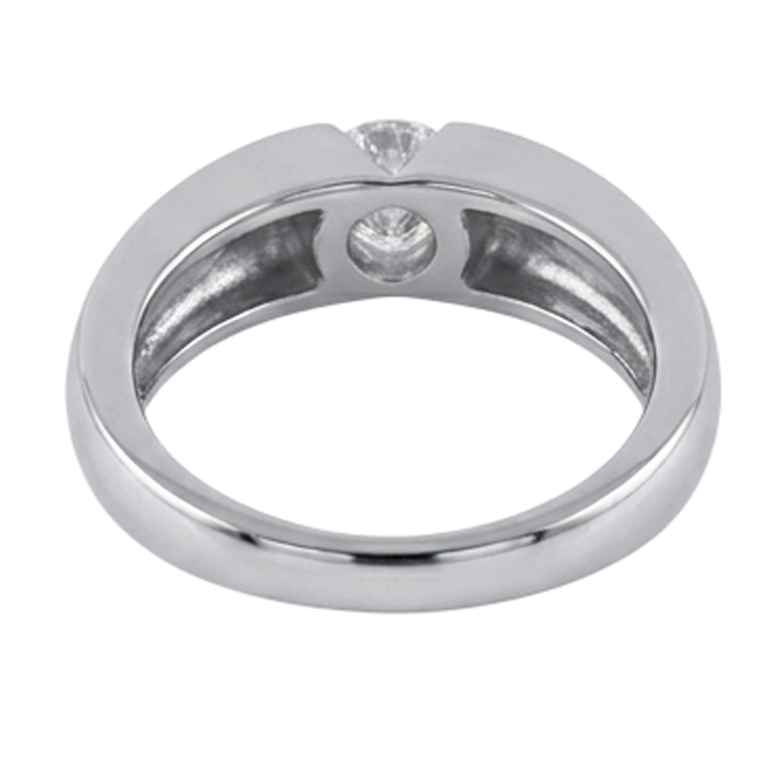Anello Solitario Da Uomo In Oro Con Naturale Diamante Naturale Autentico ( non creato in laboratorio ) Solitario Da 1,50 Carati G Si1 Da Uomo