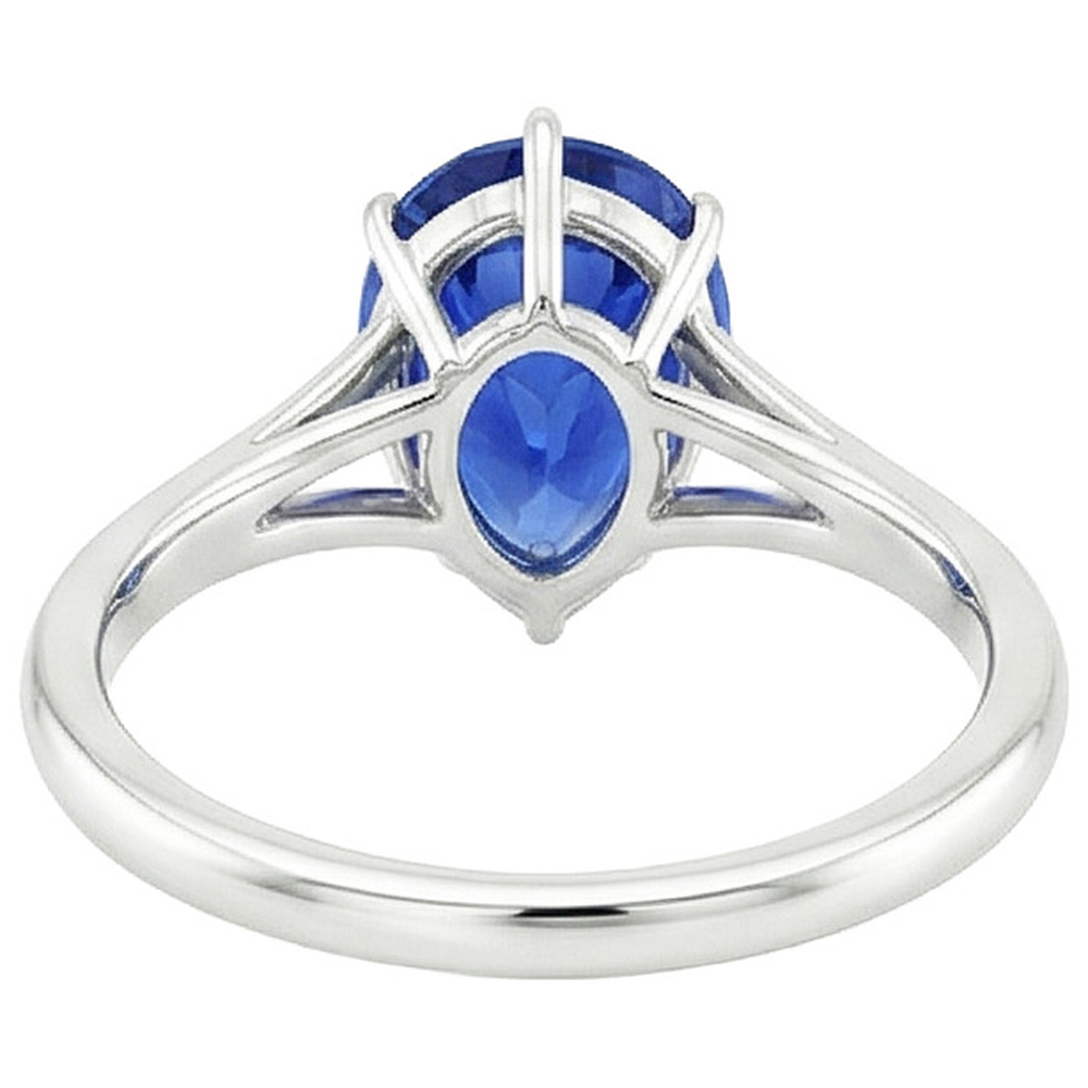vero pear diamante 2.50carati anello angolo laterale