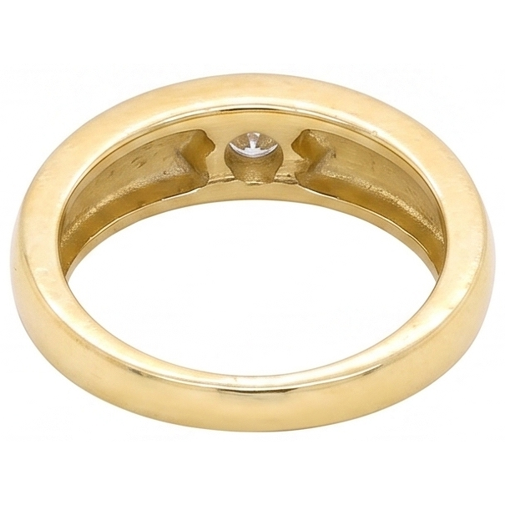 Anello Solitario Gypsy Vero Diamante 0,50 Carati Oro Giallo 14K