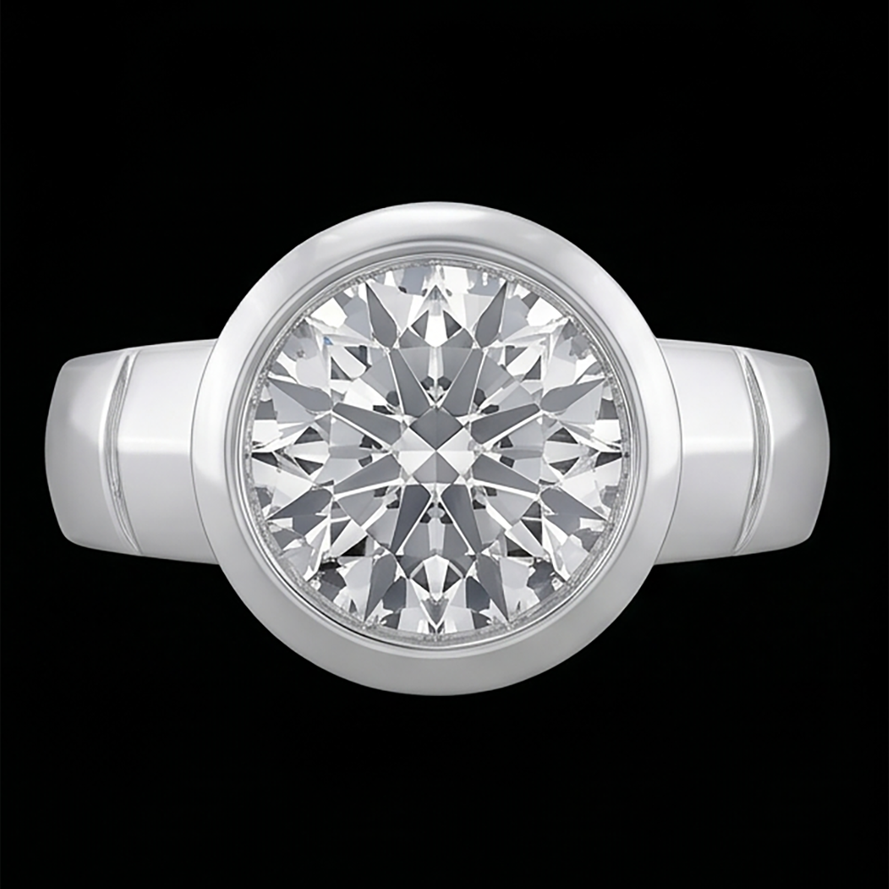 Anello Solitario H Si1 Con Vero Diamante Naturale Autentico ( non creato in laboratorio ) Da 2.50 Carati