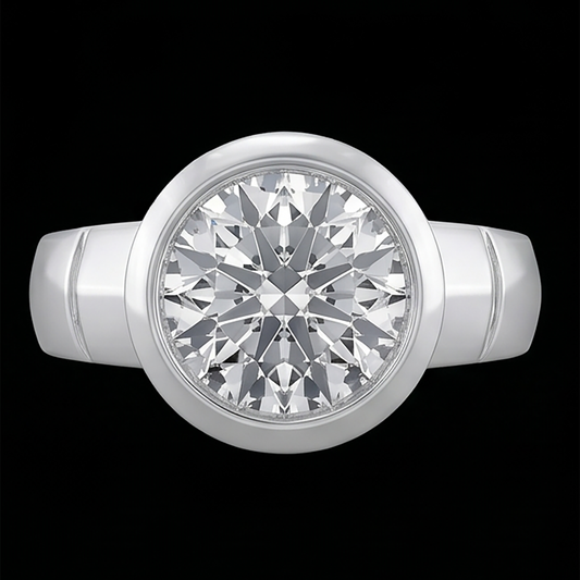 Anello Solitario H Si1 Con Vero Diamante Naturale Autentico ( non creato in laboratorio ) Da 2.50 Carati