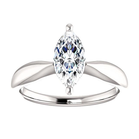 Anello Solitario Marquise Genuino Diamante 2.50 Carati