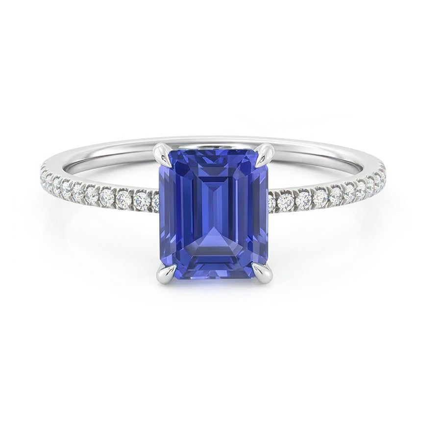 vero round diamante 3.50carati anello dettaglio ravvicinato