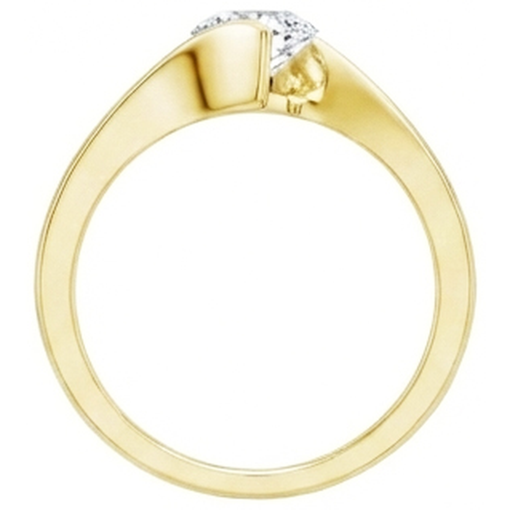 Anello Solitario Per L'Anniversario Con Naturale Diamante Naturale Autentico ( non creato in laboratorio ) Rotondo Da 1 Carato Novità