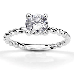 Anello Solitario Per Matrimonio Con Genuino Diamante Taglio Brillante Rotondo Da 2.25 Ct
