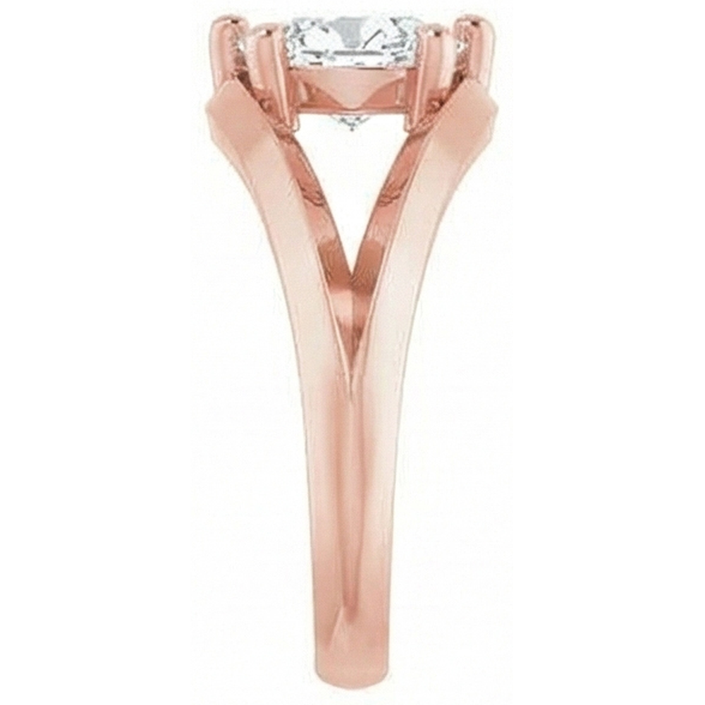 vero pear diamante 1.50carati anello vista dall'alto