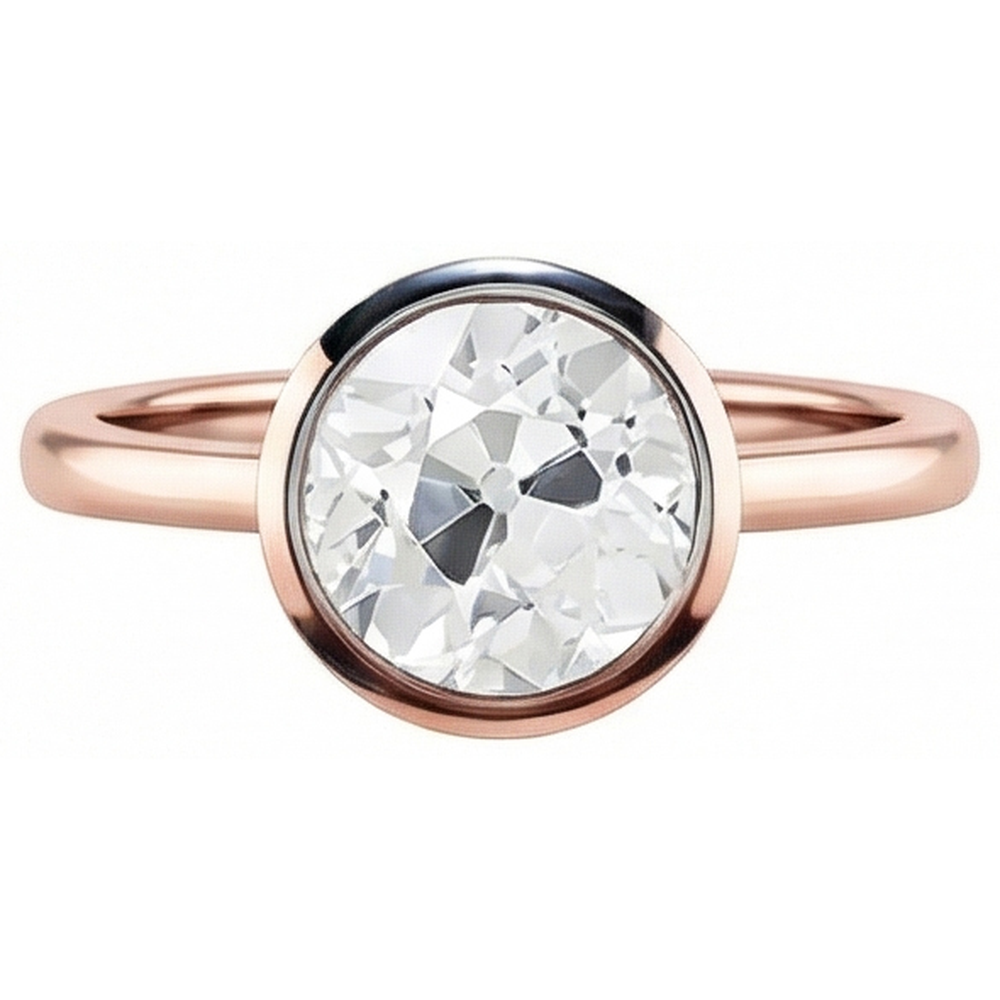 vero round diamante 1carati anello dettaglio ravvicinato