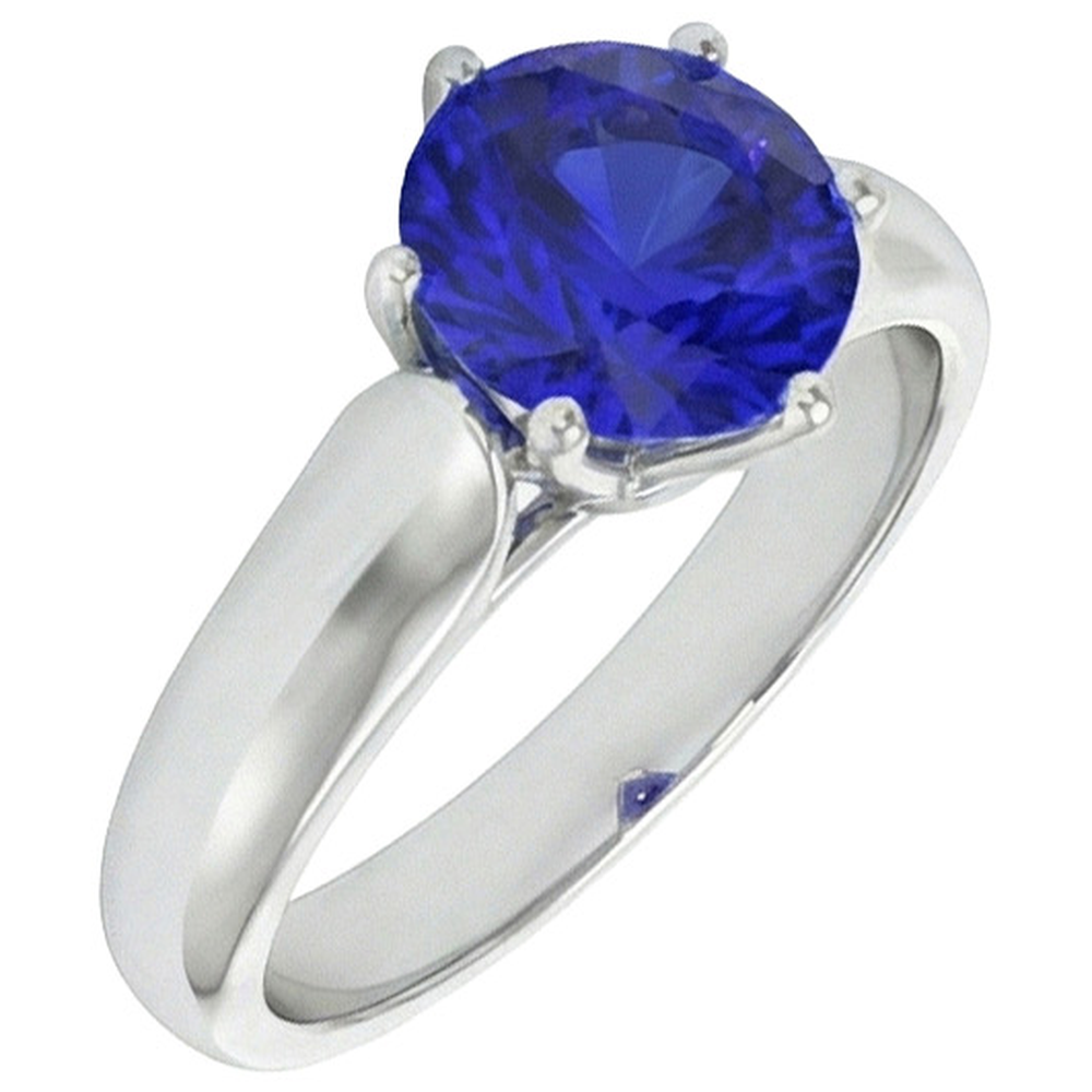 vero round diamante 2carati anello angolo laterale
