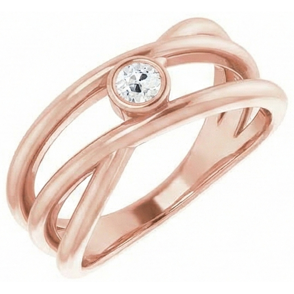 vero round diamante anello dettaglio ravvicinato