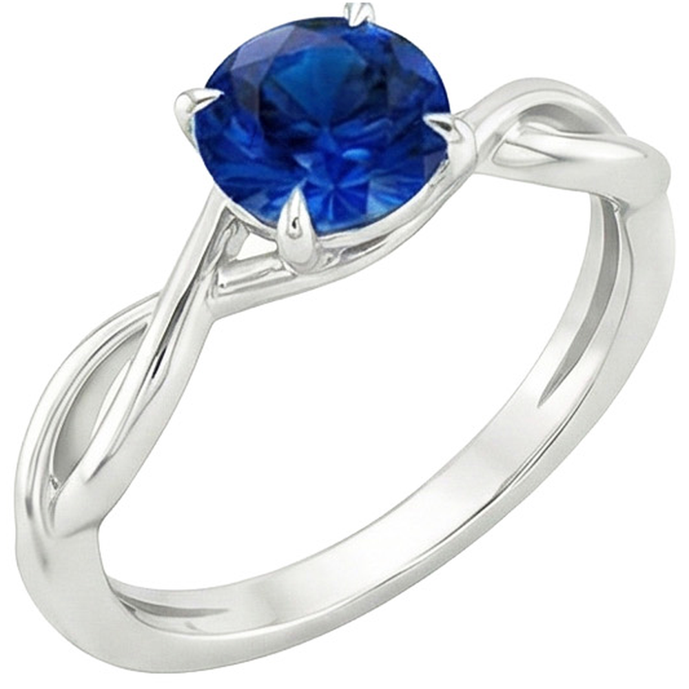 vero round diamante 2carati anello angolo laterale