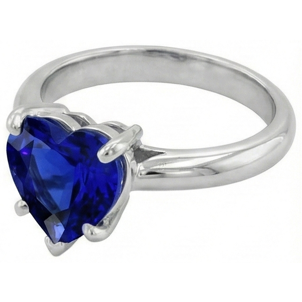 vero heart diamante 2.50carati anello angolo laterale