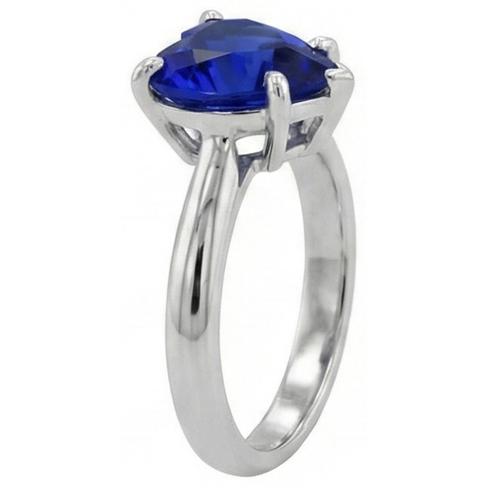 vero heart diamante 2.50carati anello vista dall'alto