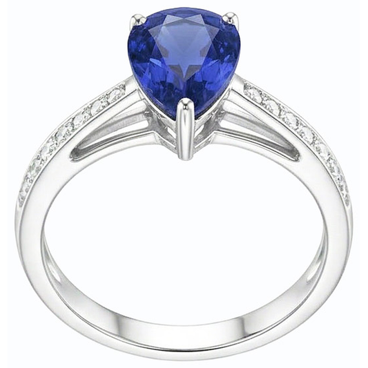 vero round diamante 2.50carati anello angolo laterale