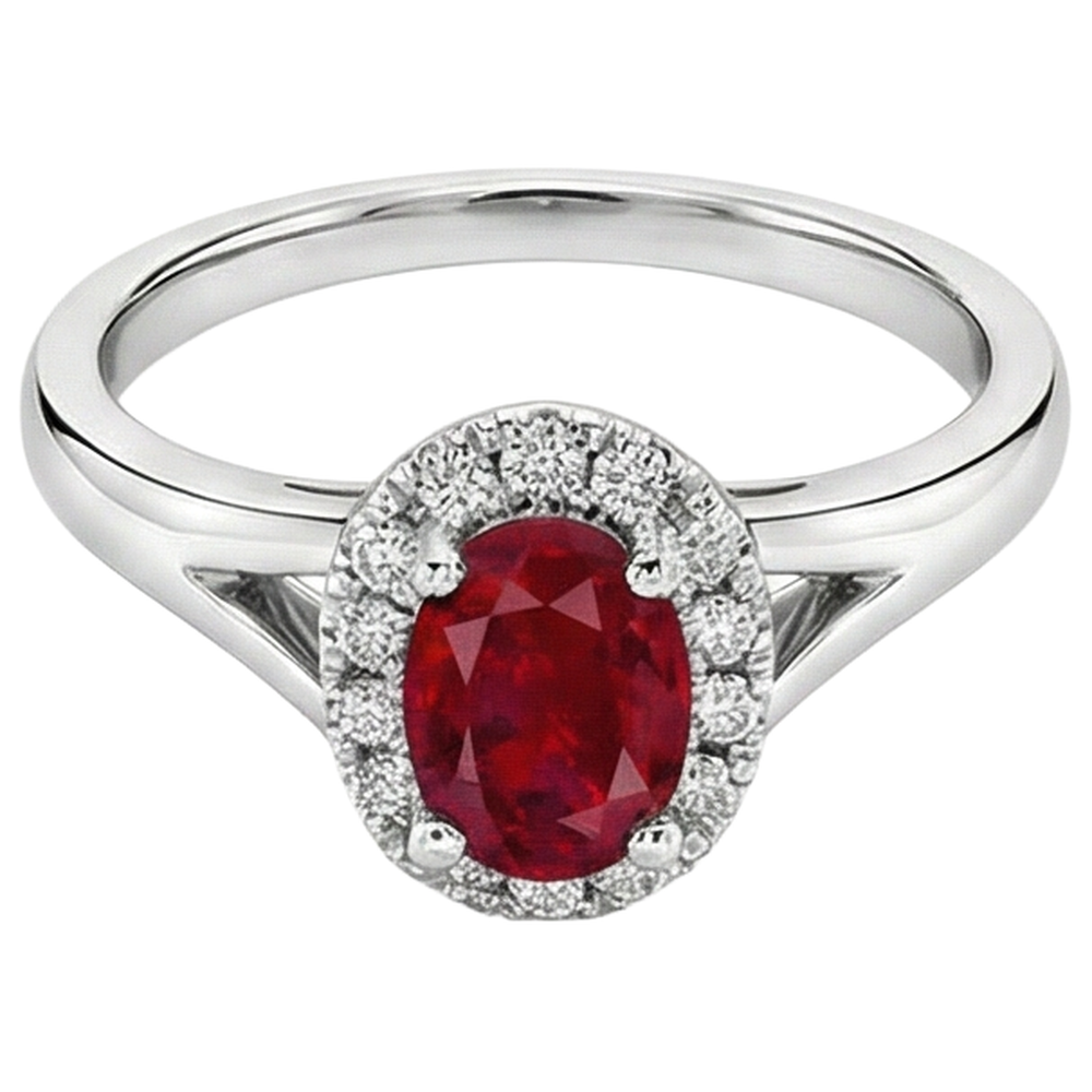 vero oval diamante 3.25carati anello dettaglio ravvicinato