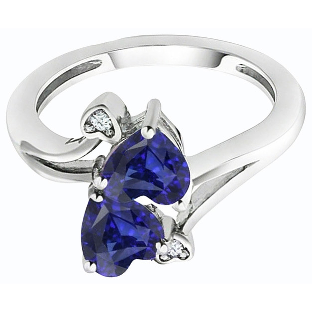 vero heart diamante 3.25carati anello dettaglio ravvicinato