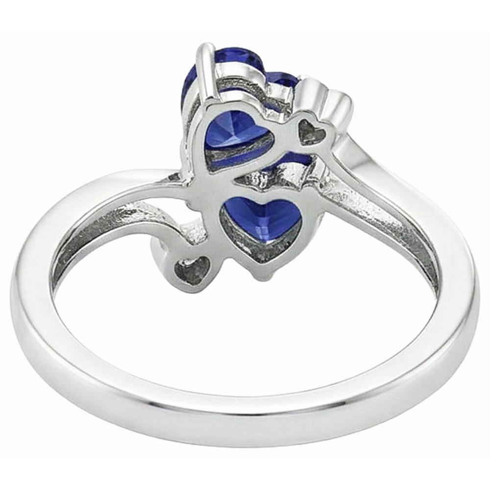 vero heart diamante 3.25carati anello vista di profilo