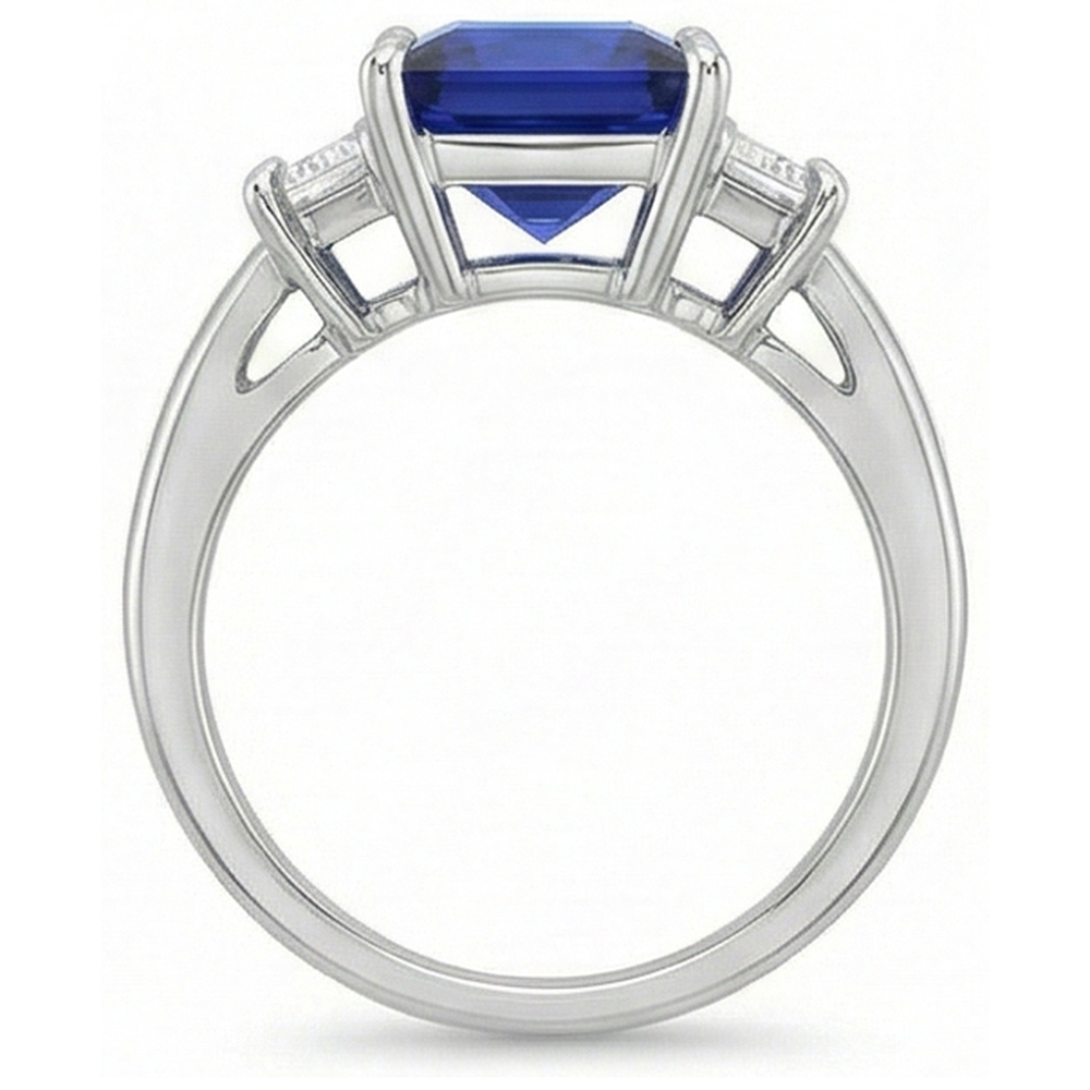 vero princess diamante 5.25carati anello dettaglio ravvicinato