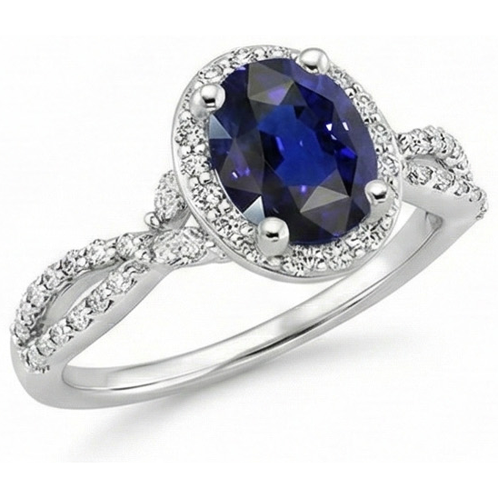 vero marquise diamante 5carati anello vista di profilo