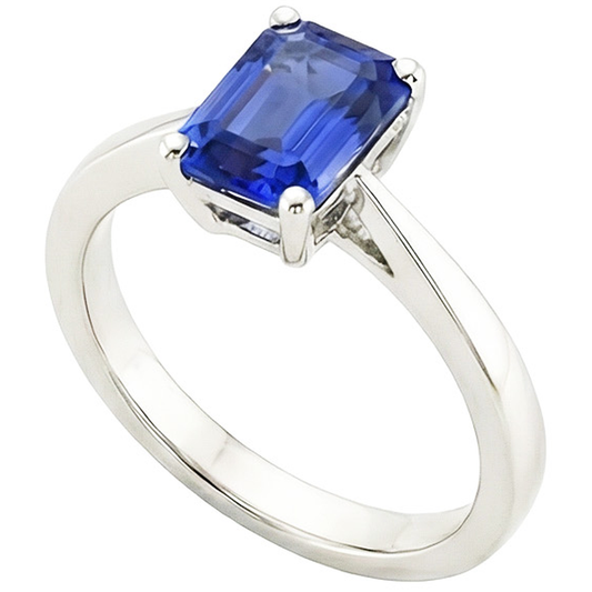vero emerald diamante 2carati anello angolo laterale