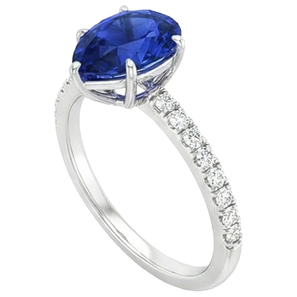 Anello Zaffiro Blu