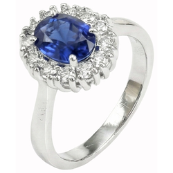 Anello Zaffiro Dello Sri Lanka