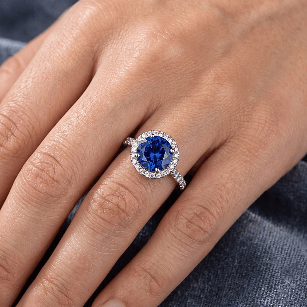 Anello Zaffiro GIA CERTIFICATO 2,87 Carati