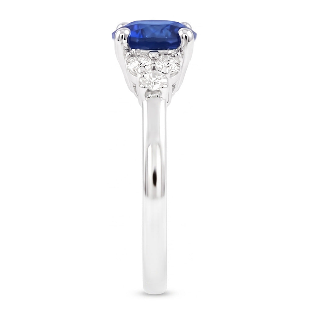 Anello Zaffiro Taglio Rotondo