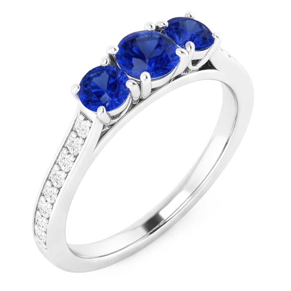 Anello Zaffiro Vero 1.10 Carati