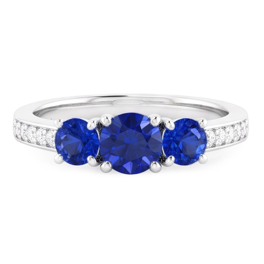 Anello Zaffiro Vero 1.10 Carati