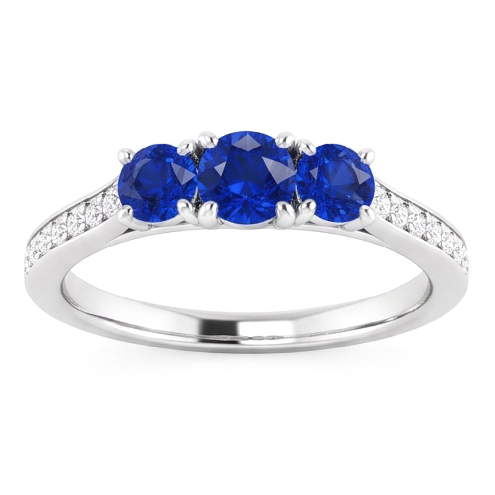 Anello Zaffiro Vero 1.10 Carati