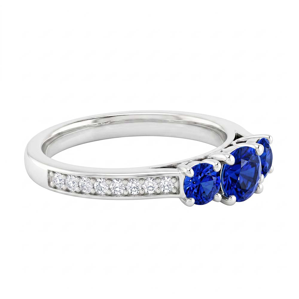 Anello Zaffiro Vero 1.10 Carati
